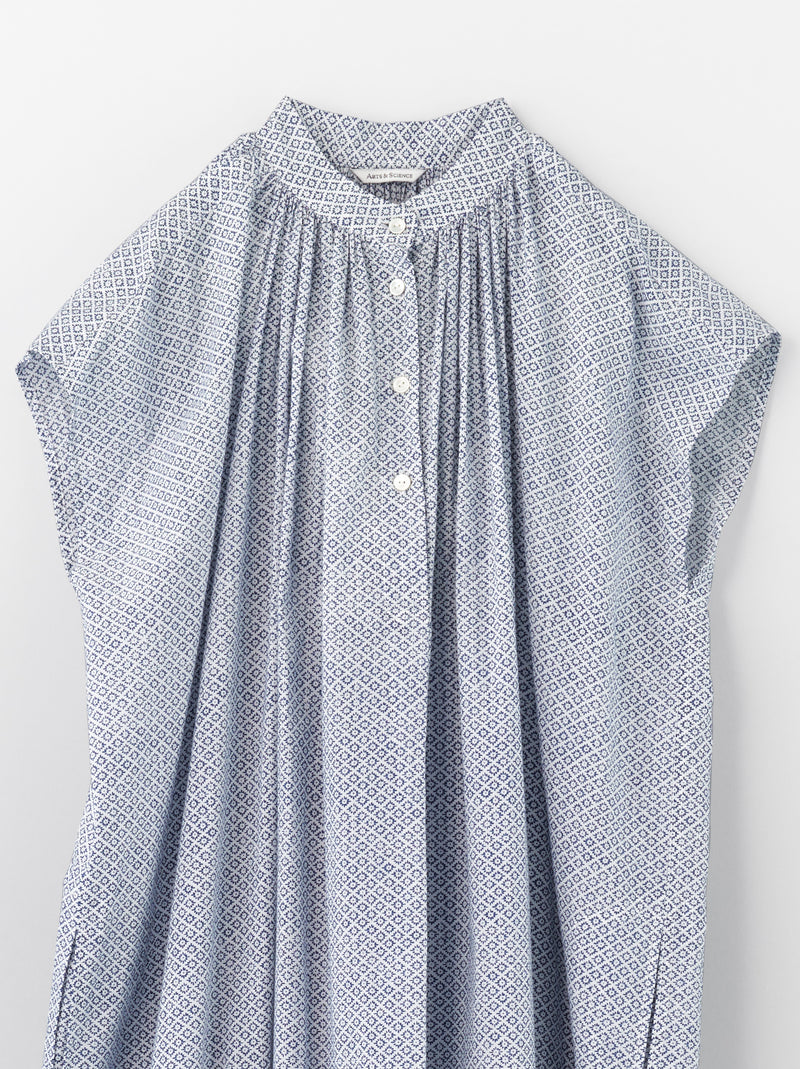 Button front no sleeve gather dress – ARTS&SCIENCE ONLINE SELLER
