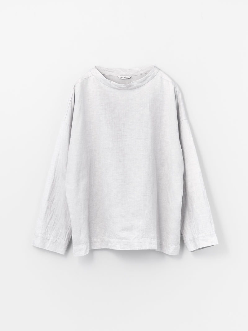 Stand collar box shirt