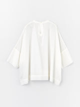 Short sleeve big slip-on blouse