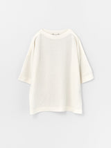 Stand collar box shirt half sleeve
