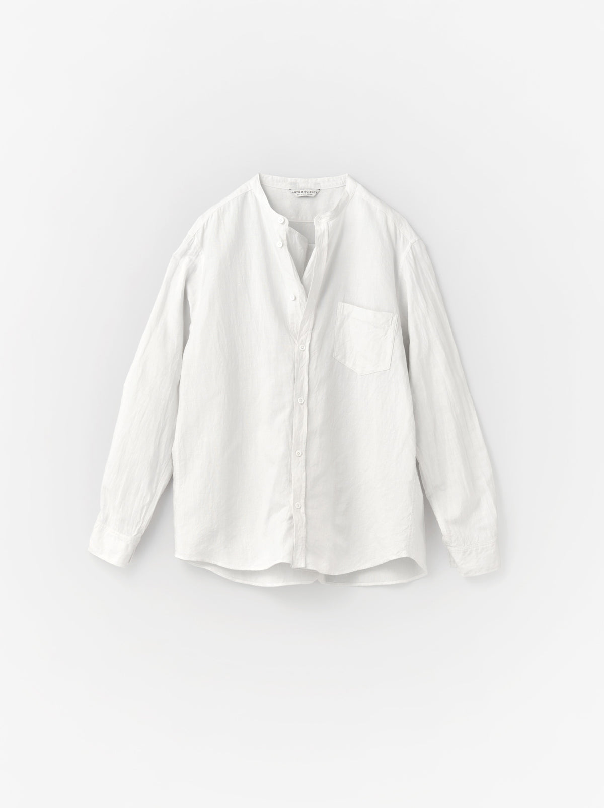 No-collar fake shirt