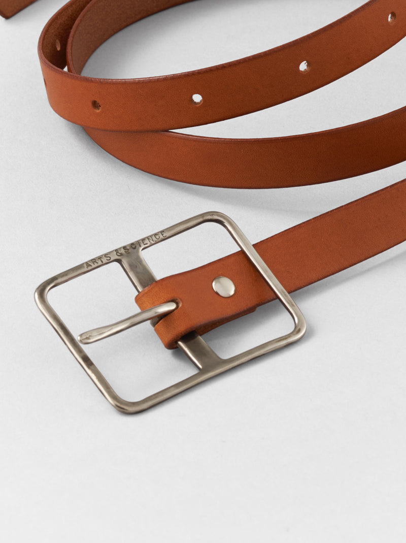 ARTS&SCIENCE  Thin buckle belt カウレザー ベルト